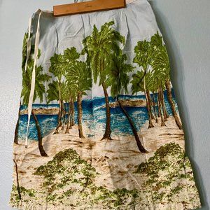 Liz Claiborne Palm Trees Midi Skirt, Swim Coverup